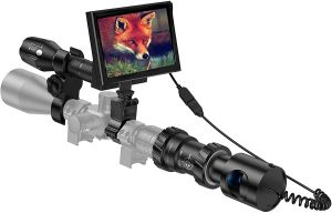 BESTSIGHT DIY Digital Night Vision Scope for Rifle Hunting with Camera and 5" Portable Display Screen