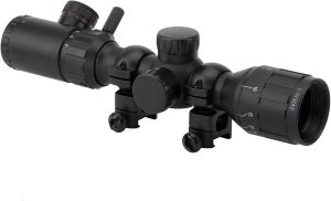 Monstrum 2-7x32 AO Rifle Scope with Illuminated Range Finder Reticle and Parallax Adjustment