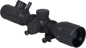 Monstrum 2-7x32 AO Rifle Scope with Illuminated Range Finder Reticle and Parallax Adjustment